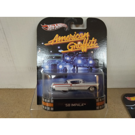 CHEVROLET IMPALA 1958 AMERICAN GRAFFITI 1:64 HOT WHEELS PREMIUM