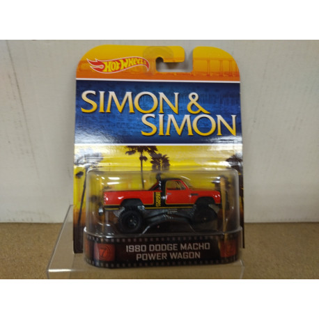 DODGE MACHO 1980 POWER WAGON SIMON & SIMON 1:64 HOT WHEELS PREMIUM