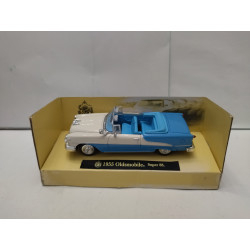 OLDSMOBILE SUPER 88 1955 CONVERTIBLE BLUE & WHITE 1:43 NEW RAY