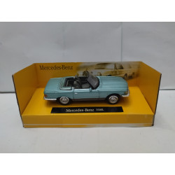 MERCEDES-BENZ R107 350SL CABRIOLET BLUE/GREEN 1:43 NEW RAY CITYCRUISER