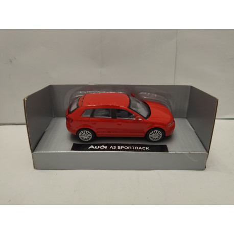 AUDI A3 SPORTBACK RED 1:43 NEW RAY CITYCRUISER