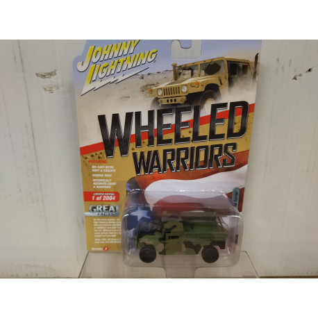 M998 HMMWV CARGO TROOP CARRIER WHEELED WARRIORS 1:64 JOHNNY LIGHTNING