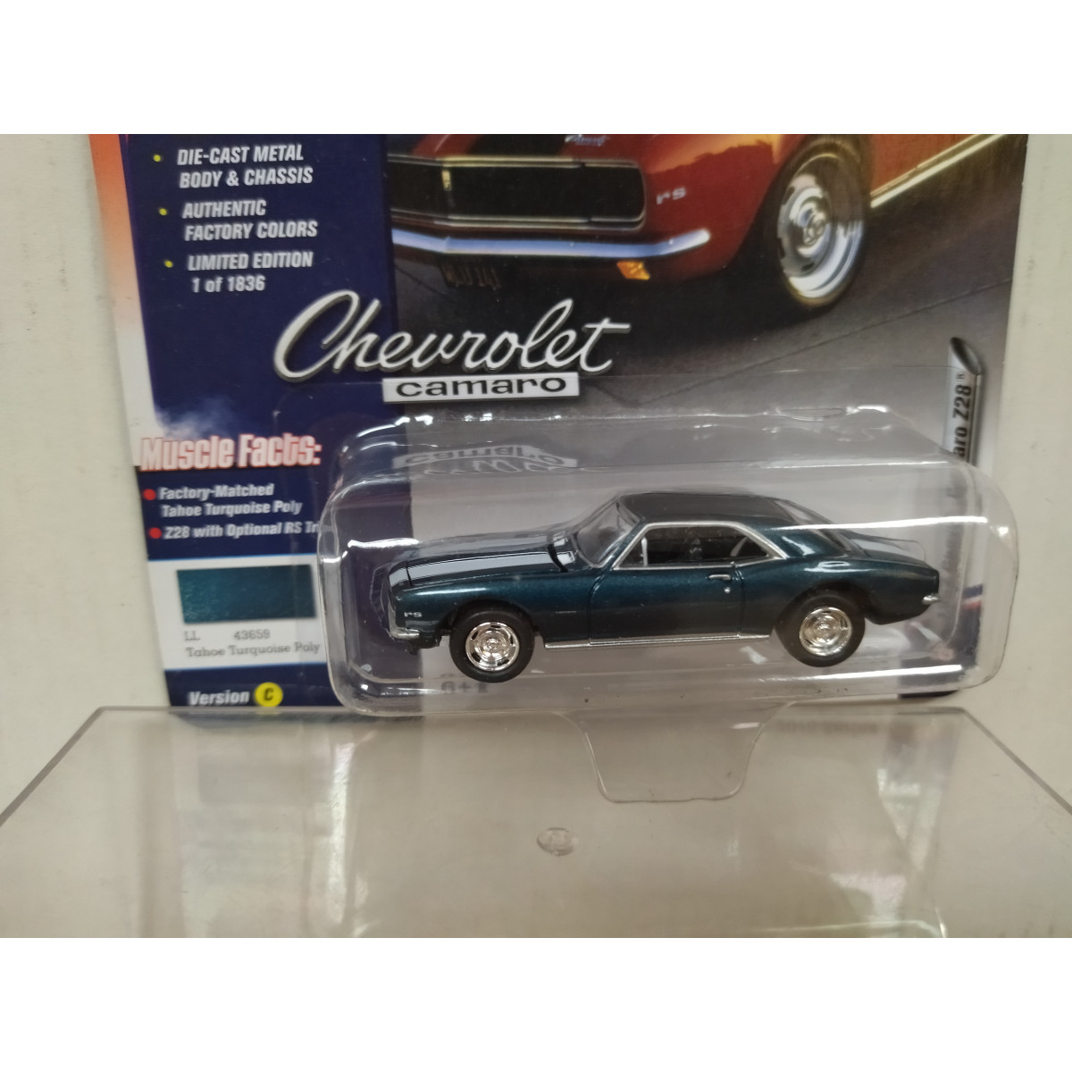 Johnny Lightning 1:64 Chevrolet Camaro Z28 1LE 1991 – Diecast Rosso, Modello JLSP195-B