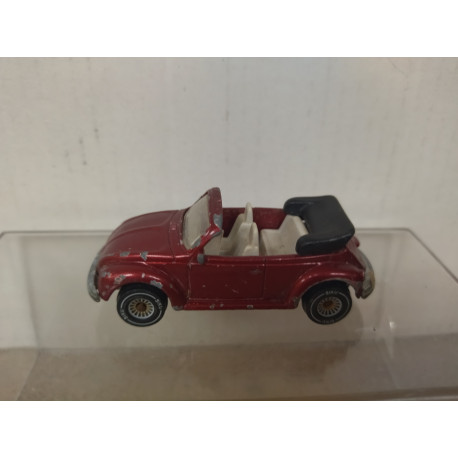 VOLKSWAGEN BEETLE 1303 LS CABRIOLET DARK RED 1:55/apx 1:64 SIKU 1077 NO BOX