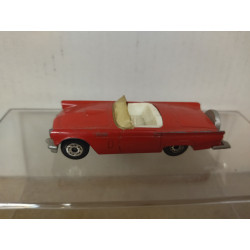 FORD THUNDERBIRD 1957 CONVERTIBLE RED 1:63/ apx 1:64 MATCHBOX VINTAGE NO BOX