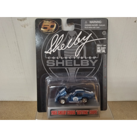 SHELBY COBRA DAYTONA COUPE n26 BLUE & WHITE 1:64 SHELBY COLLECTIBLES