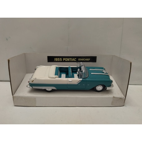 HTC – Voiture Américaine Pontiac Star Chief 1955 Jaune – Échelle 1/43, Collection Miniature