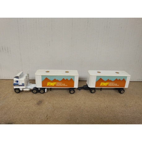 GMC TRUCK SEMI TRAILER RMF H0 HAULERS 1:128/ apx 1:64 SHINSEI MINI POWER NO BOX