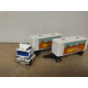 GMC TRUCK SEMI TRAILER RMF H0 HAULERS 1:128/ apx 1:64 SHINSEI MINI POWER NO BOX