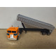 PETERBILT SEMI TRAILER DUMPER H0 HAULERS 1:128/ apx 1:64 SHINSEI MINI POWER NO BOX