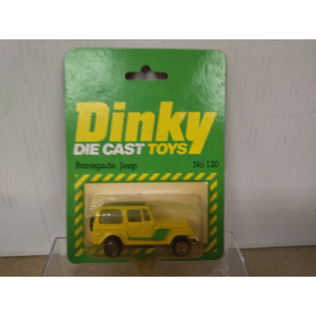 JEEP RENEGADE YELLOW apx 1:64 DINKY HONG KONG No120