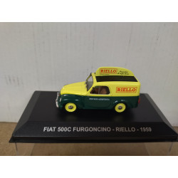 FIAT 500C FURGONCINO 1959 ASSISTENZA RIELLO 1:43 EAGLEMOSS IXO