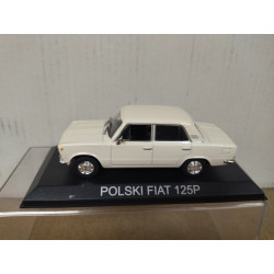 FIAT 125 (POLSKI 125P) WHITE/CREAM 1:43 DeAGOSTINI IXO
