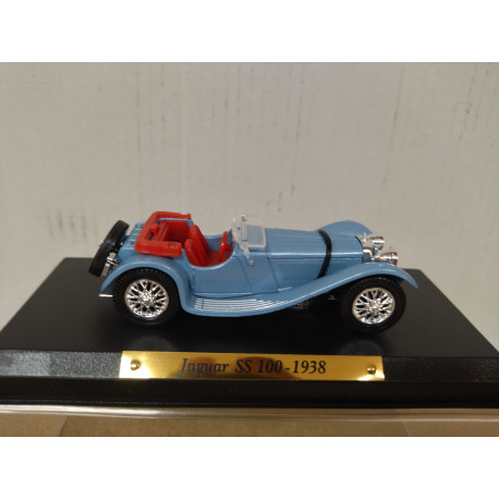 JAGUAR SS 100 1938 ROADSTER BLUE 1:43 SOLIDO ATLAS