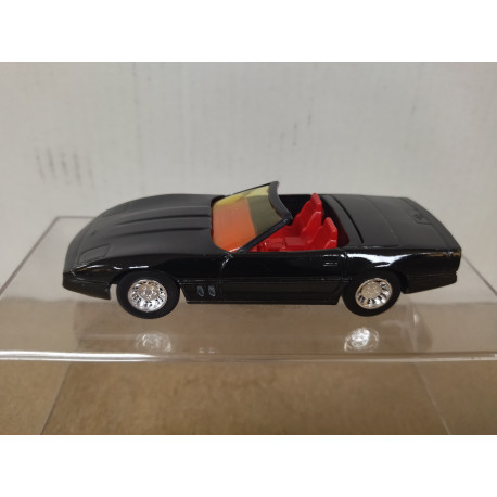 CHEVROLET CORVETTE C4 CABRIOLET 1984 BLACK 1:43 SOLIDO 1514 NO BOX