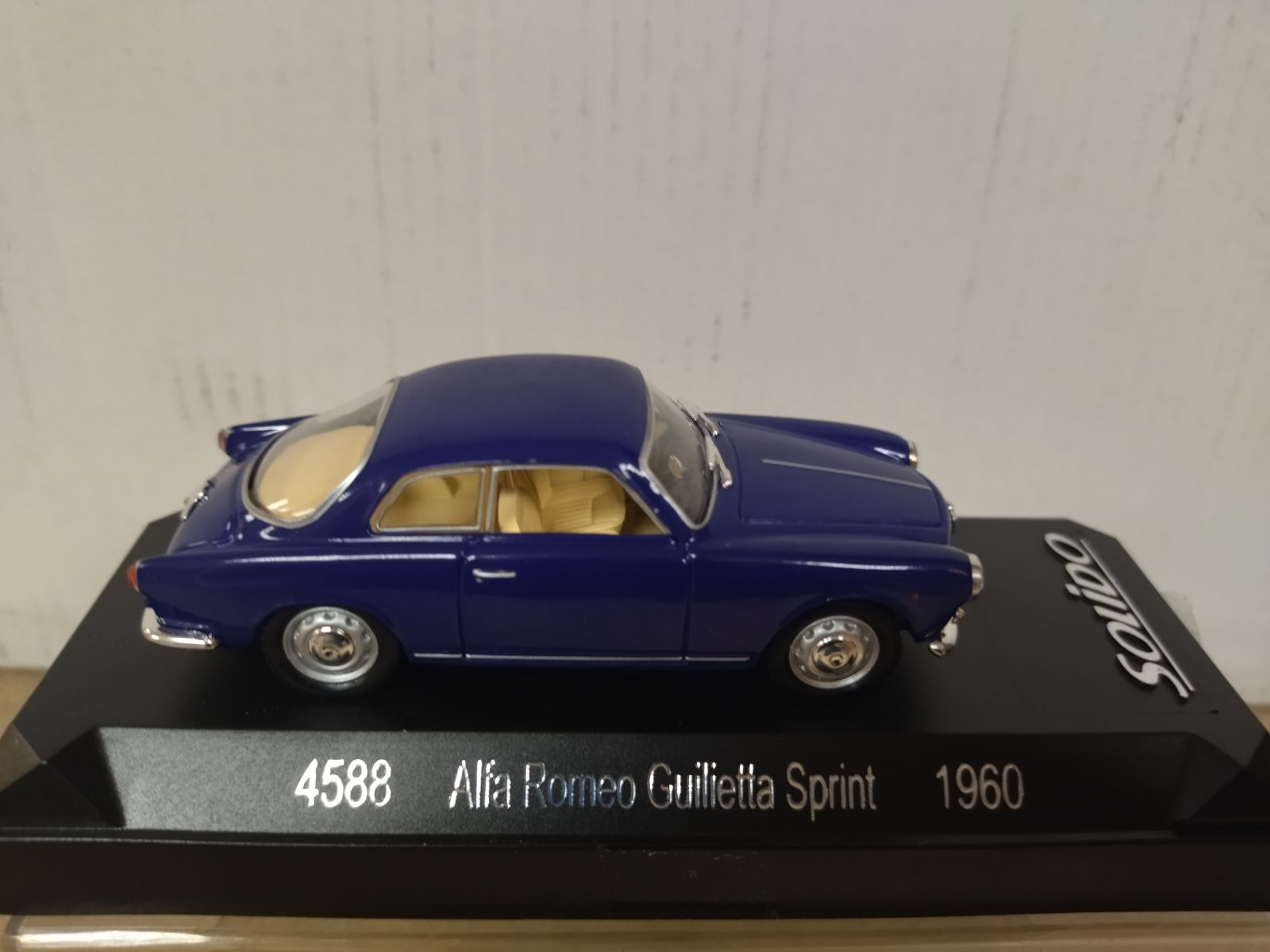 ALFA ROMEO GIULIETTA SPRINT 1960 BLUE 1:43 SOLIDO - BCN STOCK CARS