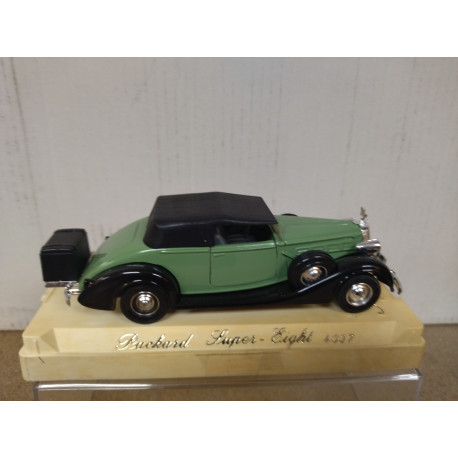 PACKARD SUPER EIGHT 1937 GREEN & BLACK 1:43 SOLIDO 4037