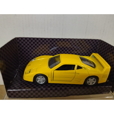 FERRARI F40 YELLOW COLLEZIONE SHELL 1:38 MAISTO PULLBACK