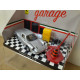 FERRARI DINO 246 GT SILVER GARAGE 1:43 BBURAGO RACE & PLAY