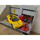 FERRARI SCUDERIA SPIDER 16M YELLOW GARAGE 1:43 BBURAGO RACE & PLAY