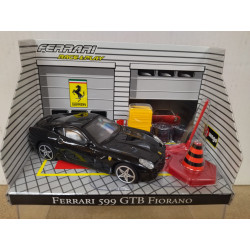 FERRARI 599 GTB FIORANO BLACK GARAGE 1:43 BBURAGO RACE & PLAY