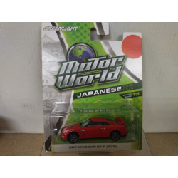 NISSAN GT-R 2014 R35 RED JAPANESE D15 MOTOR WORLD 1:64 GREENLIGHT