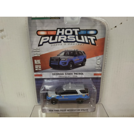 FORD INTERCEPTOR UTILITY 2016 USA POLICE GEORGIA STATE PATROL 1:64 GREENLIGHT