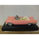 CADILLAC ELDORADO BIARRITZ 1957 CONVERTIBLE PINK 1:43 SOLIDO 4500