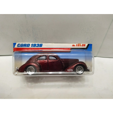 CORD 1936 1/26 1:64 HOT WHEELS TARJETA CORTADA/DAMAGED CARD