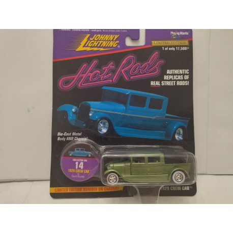 1929 CREW CAB GREEN HOT ROTS 1:64 JOHNNY LIGHTNING