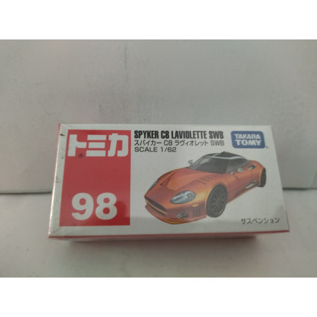 SPYKER C8 LAVIOLETTE SWB 1:62/apx 1:64 TOMICA 98