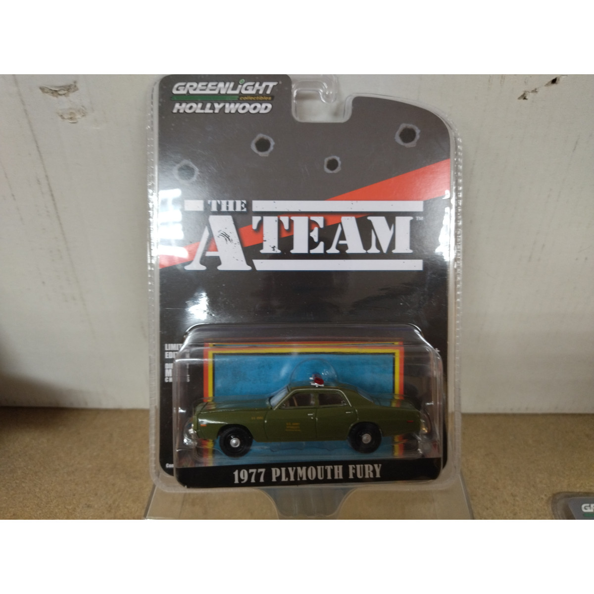 Greenlight - Plymouth Fury 1977 US Army Police - Scala 1/24 - Edizione Limitata - Da A-Team / L'Agenzia Tutti Ricchi