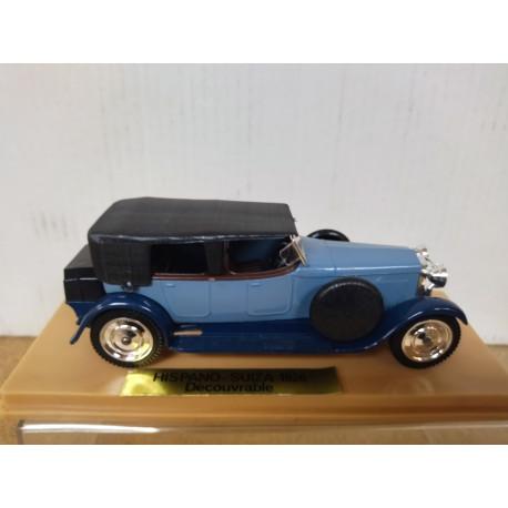 HISPANO SUIZA H6B 1926 6 CYL OPEN BLUE 1:43 SOLIDO DEFECT/V FOTO