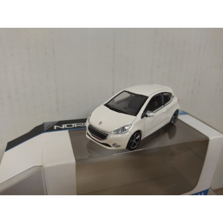 PEUGEOT 208 WHITE SHOWROOM BOX apx 1:64 NOREV 3 INCHES (7,5cm)