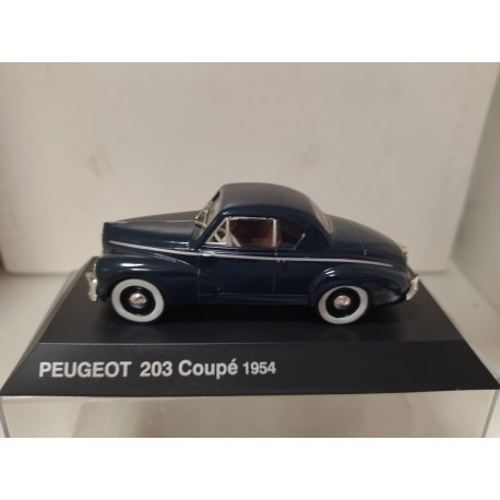 PEUGEOT 203 COUPE 1954 BLEU 1:43 NOREV HACHETTE NO BOX/V FOTOS