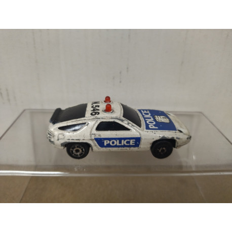 PORSCHE 928 POLICE apx 1:64 MAJORETTE SONIC FLASHER NO FUNCTION