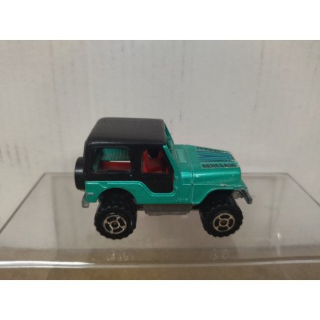 JEEP CJ-7 4X4 RENEGADE GREEN 1:54/apx 1:64 MAJORETTE 290 NO BOX