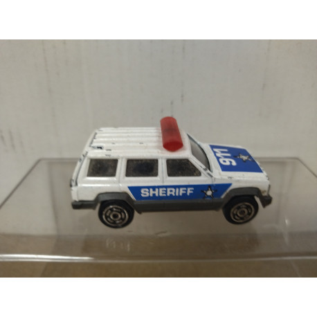 JEEP CHEROKEE SHERIFF 1:60/apx 1:64 MAJORETTE 224/285 NO BOX BCN STOCK  CARS