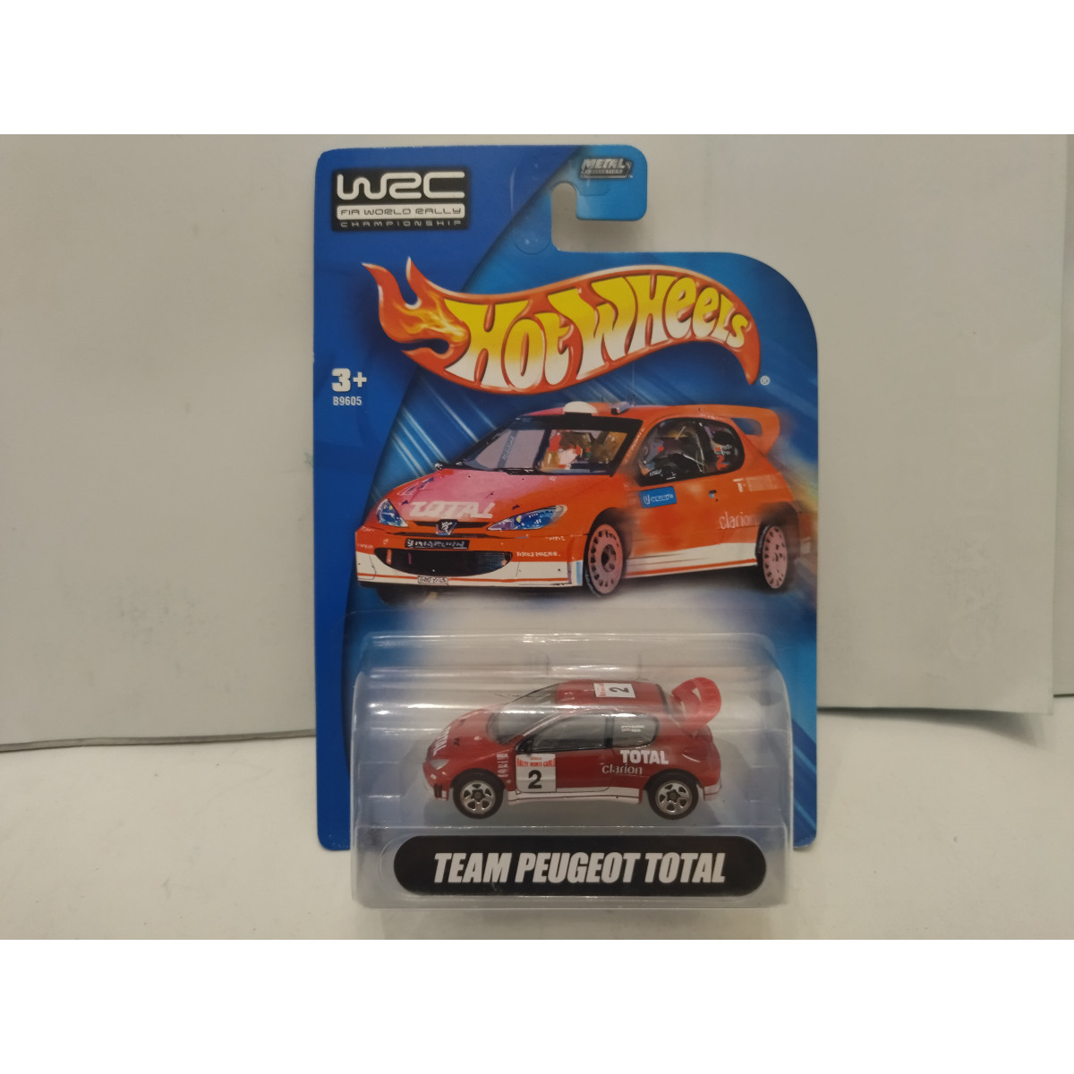 PEUGEOT 206 WRC RALLY MONTE CARLO 1:64 HOT WHEELS - BCN STOCK CARS