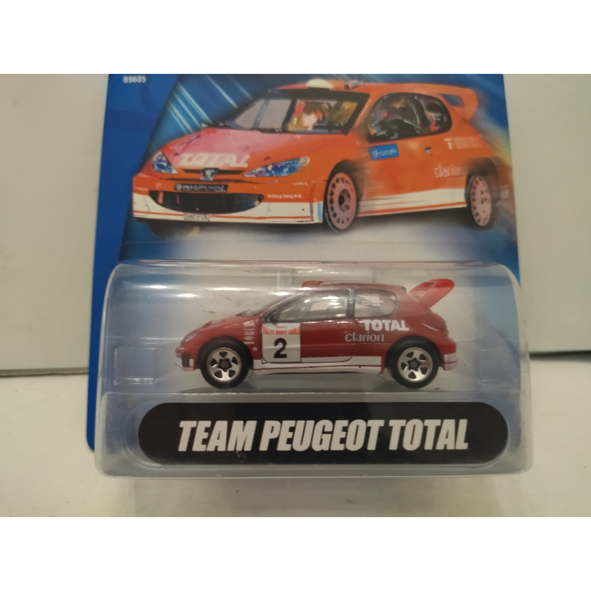 PEUGEOT 206 WRC RALLY MONTE CARLO 1:64 HOT WHEELS - BCN STOCK CARS