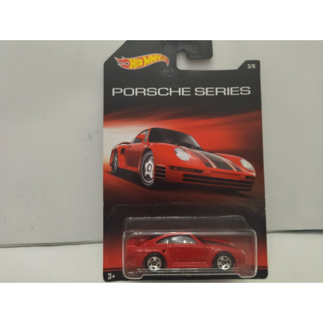 PORSCHE 959 RED SERIES 3/8 PORSCHE 1:64 HOT WHEELS