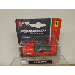 FERRARI 599 GTB RED & BLACK 1:64 BBURAGO