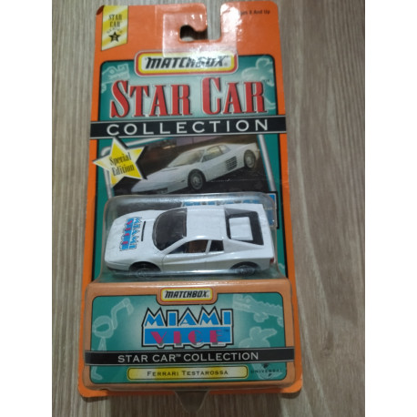 FERRARI TESTAROSSA MIAMI VICE STAR CAR COLLECTION 1:64 MATCHBOX BOX