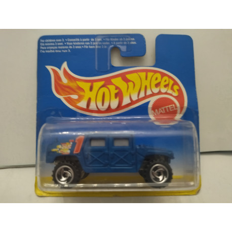 HUMMER n1 BLUE 1/4 1:64 HOT WHEELS