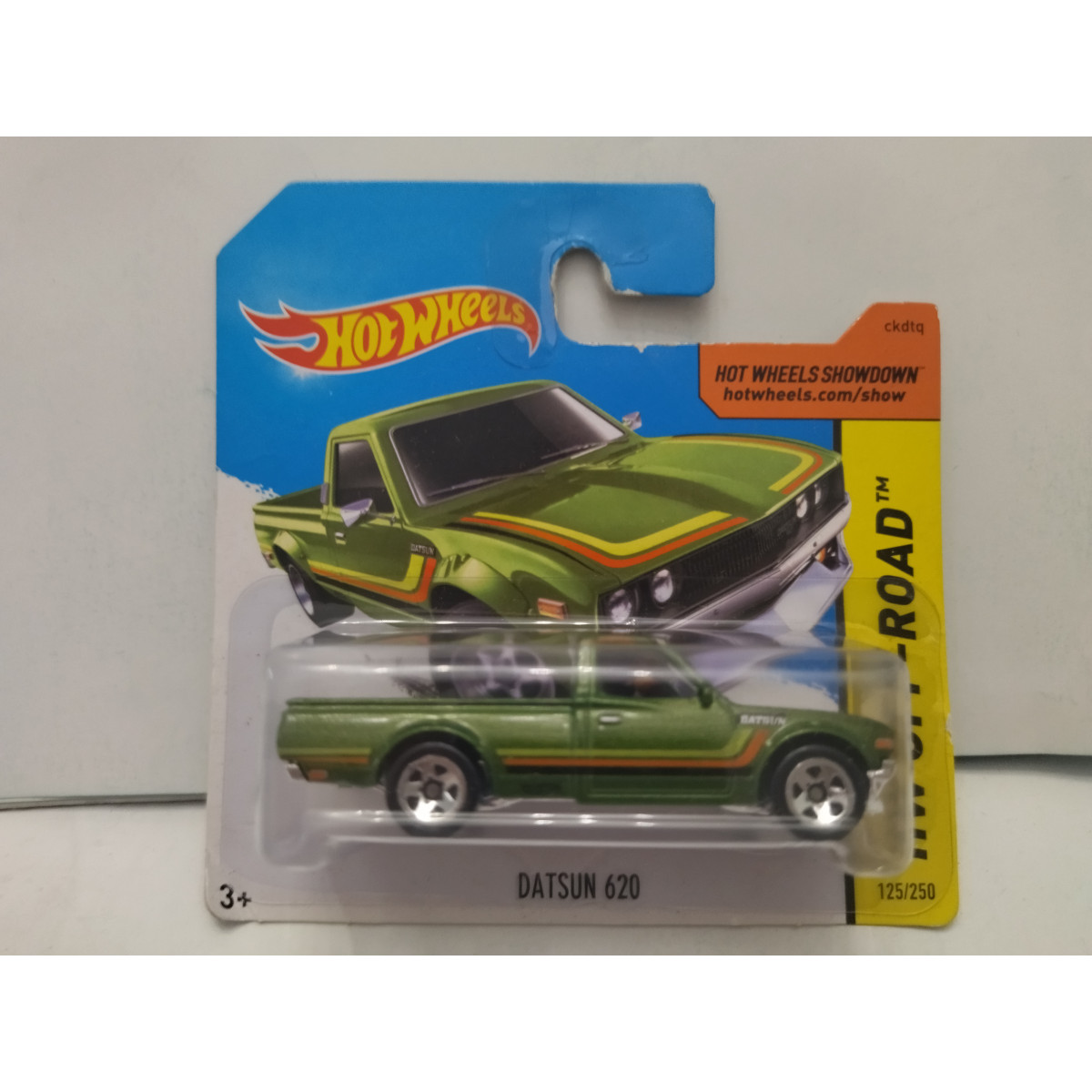 Hot Wheels HW Off-Road Datsun 620 Green 1/64 Scale Diecast Car - 125/250 Series