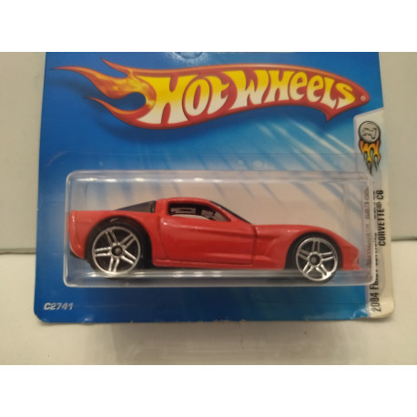 CHEVROLET CORVETTE C6 COUPE RED 58/100 2004 FIRST EDITIONS 1:64 HOT WHEELS