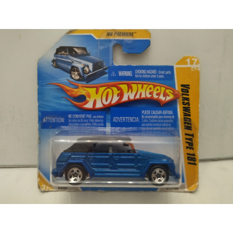 VOLKSWAGEN TYPE 181 BLUE 17/42 1:64 HOT WHEELS