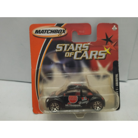 VOLKSWAGEN NEW BEETLE CONCEPT 1 UNIROYAL BLUE STARS OF CARS 1:64 MATCHBOX