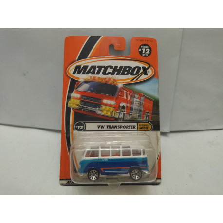 VOLKSWAGEN T1 TRANSPORTER SAMBA BUS HIGHWAY HEROES 12 1:64 MATCHBOX
