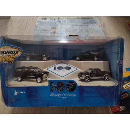 FORD 100th ANNIVERSARY 4 CARS 1:64 MATCHBOX COLLECTIBLES